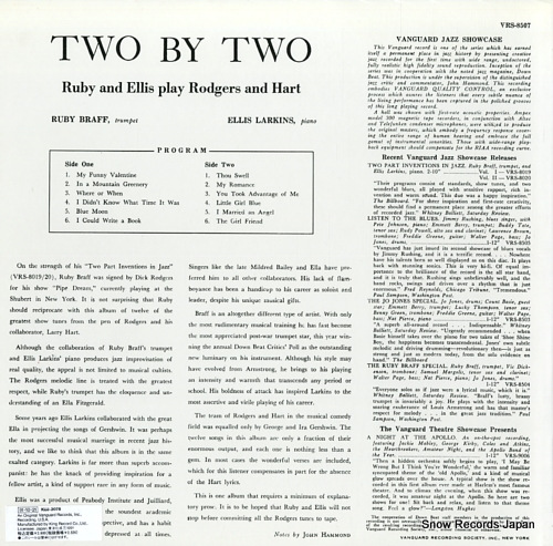BRAFF, RUBY / ELLIS LARKINS two by two KIJJ-2078