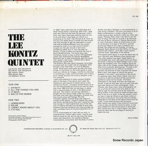 KONITZ, LEE affinity CR166