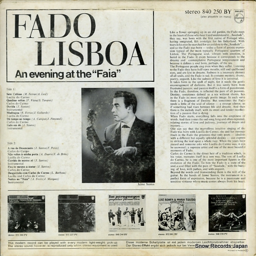 DO CARMO, LUCILIA AND CARLOS fado lisboa 840250BY