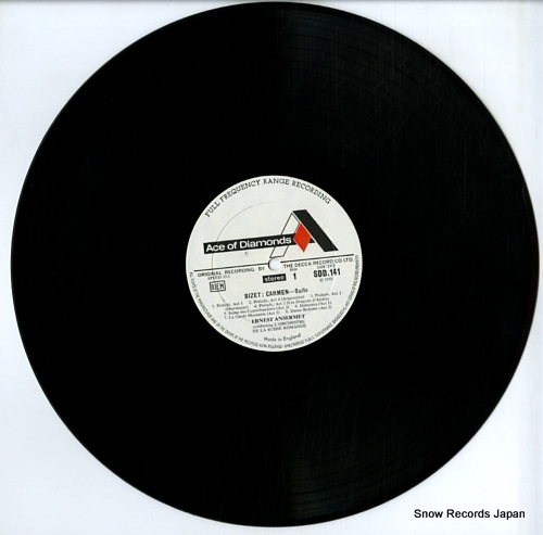 ANSERMET, ERNEST bizet; carmen/l'arlesienne SDD141