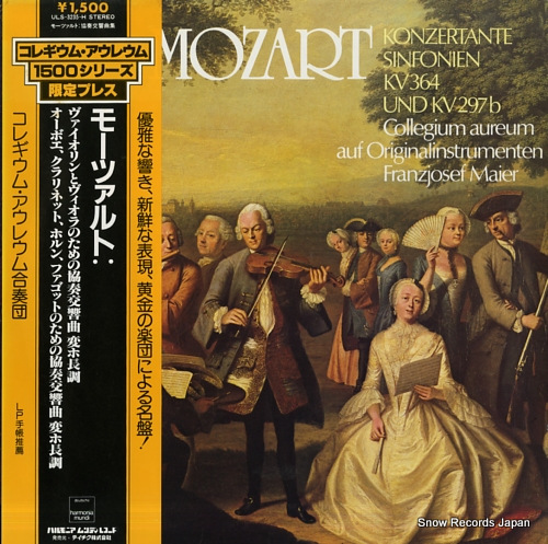 COLLEGIUM AUREUM mozart; konzertante sinfonien kv.364 und kv.297b ULS-3235-H