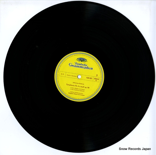KARAJAN, HERBERT VON brahms; symphonie nr.4 e-moll op.98 138927
