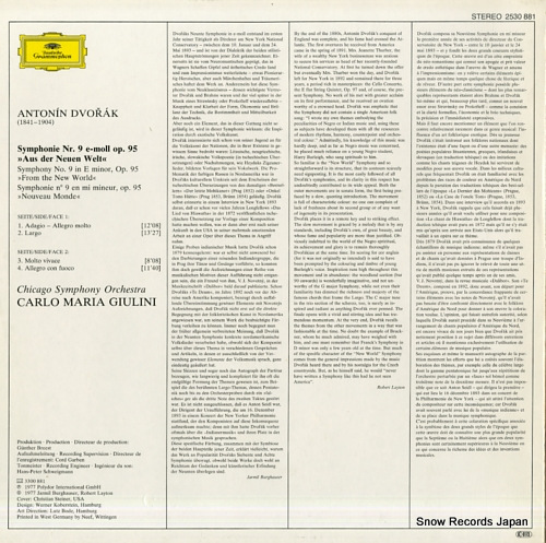 GIULINI, CARLO MARIA dvorak; symphony nr.9 2530881