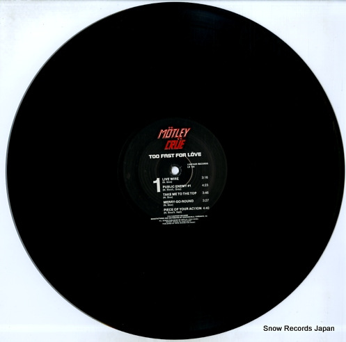 MOTLEY CRUE too fast for love LR123