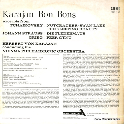 KARAJAN, HERBERT VON karajan bon bons SDD150