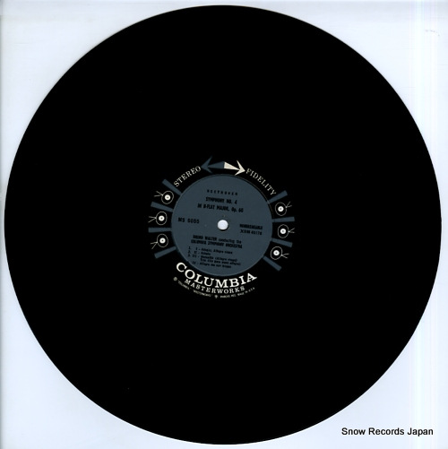 WALTER, BRUNO beethoven; symphony no.5 & no.4 MS6055