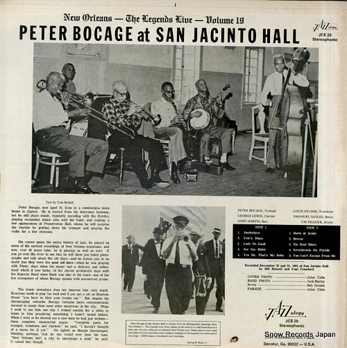 BOCAGE, PETER at san jacinto hall JCE-29