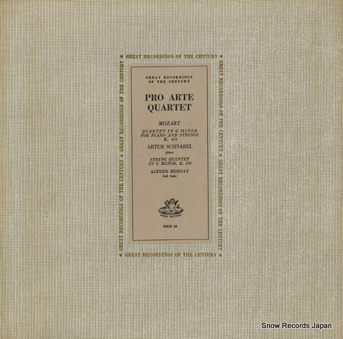 ץƻͽ mozart; string quintet in g monor k.516 COLH42