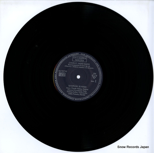 QUATUOR ELYSEEN saint-saens; klavierquartett SM92733