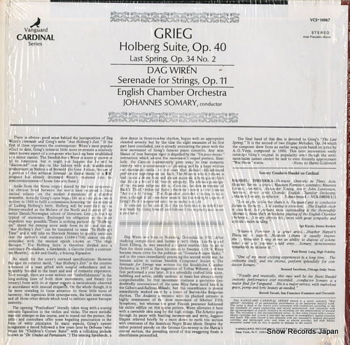SOMARY, JOHANNES grieg; holberg suite op.40 VCS-10067