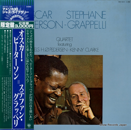 PETERSON, OSCAR-STEPHANE GRAPPELLI QUARTET oscar peterson - stephane grappelli quartet YW-7571-MU