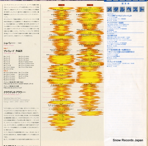 ARRAU, CLAUDIO chopin; complete preludes FH-25