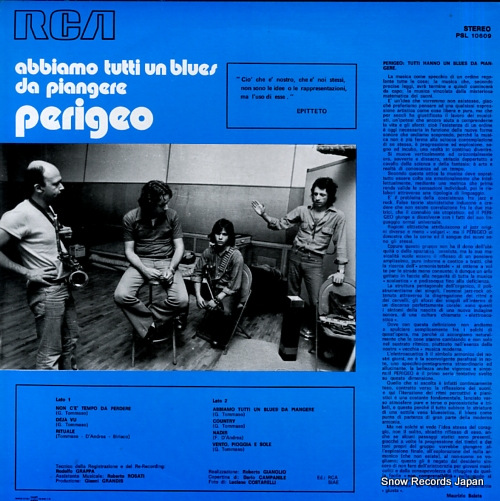 ڥꥸ abbiamo tutti un blues da piangere PSL10609 / DPSL10609