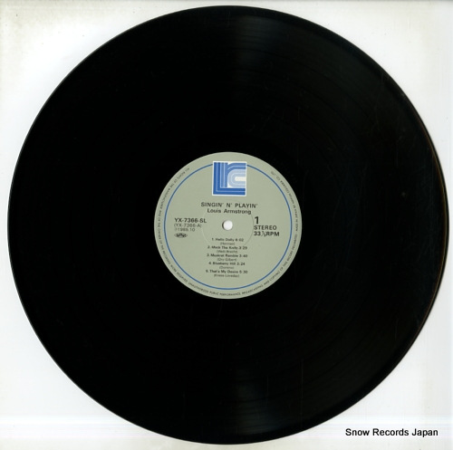 ARMSTRONG, LOUIS singin' n' playin' YX-7366-SL