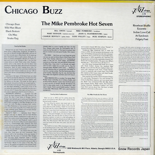 THE MIKE PEMBROKE HOT SEVEN chicago buzz J-24
