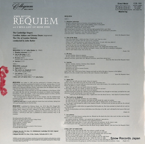 RUTTER, JOHN requiem COL103