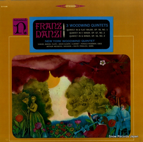 NEW YORK WOODWIND QUINTET danzi; 3 woodwind quintets H-71108
