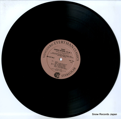 MANN, ALFRED handel; the chandos anthems 1-6 vol.1 SRV-227SD