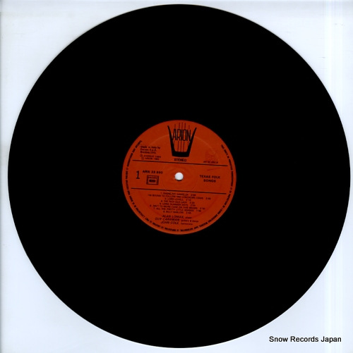 LOMAX, ALAN texas folk songs ARN33690