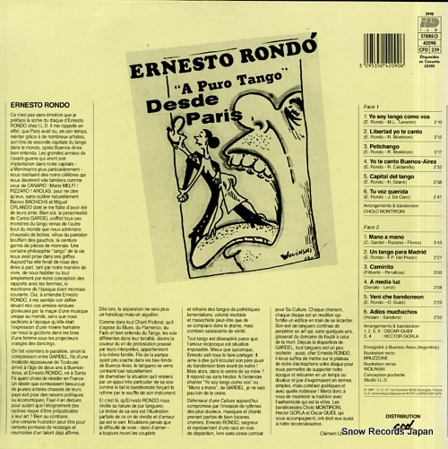 RONDO, ERNESTO yo soy tango como vos 42090