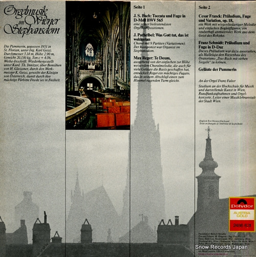 FRANZ FALTER orgelmusik im wiener stephansdom 2486631