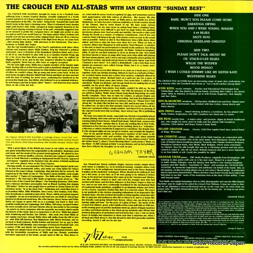 CROUCH END ALL-STARS, THE sunday best J-148