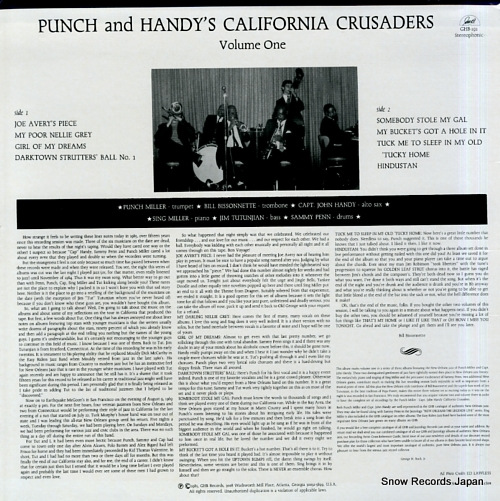 MILLER, PUNCH, AND JOHN HANDY punch and handy's california crusaders volume one GHB-191