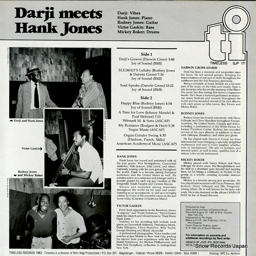 DARJI darji meets hank jones SJP171