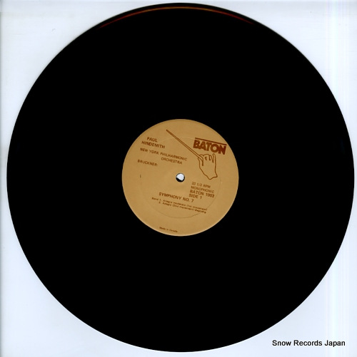 HINDEMITH, PAUL bruckner; symphony no.7 BATON1003