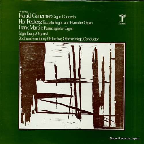 KRAPP, EDGAR harald genzmer; organ concerto TV-S34627