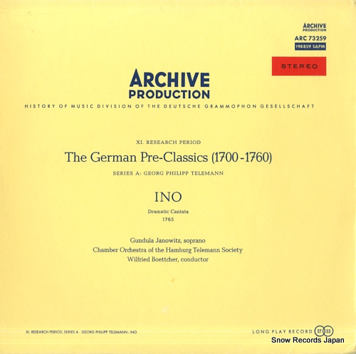 ե꡼ȡ֥å㡼 period; the german pre-classics ARC73259