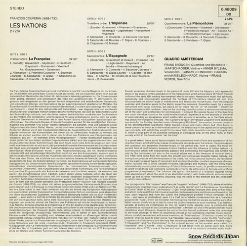 QUADRO AMSTERDAM couperin; les nations 6.48009