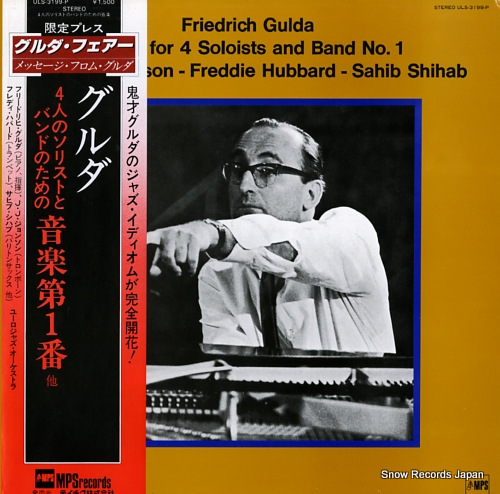 GULDA, FRIEDRICH music for 4 soloists and band no.1 ULS-3199-P