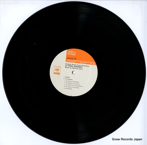 JARRE, MAURICE is paris burning? 25AP807