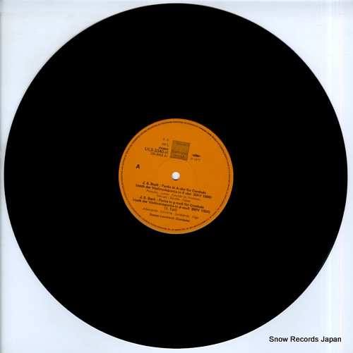 LEONHARDT, GUSTAV bach; partien in e-moll, g-moll, a-dur fur cembalo fassungen ULS-3340-H