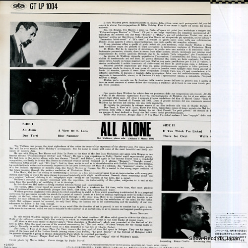 WALDRON, MAL all alone VIJ-6429