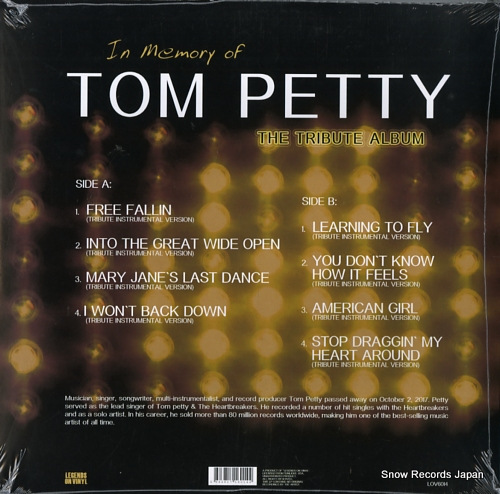 PETTY, TOM in memory of tom petty: the tribute album LOV6014