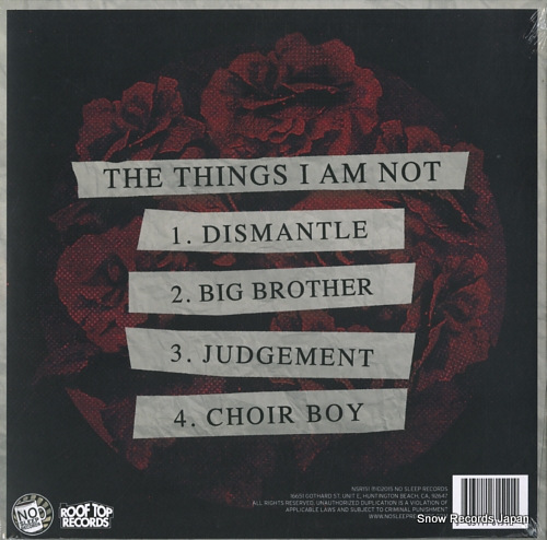 GHOST KEY the things i am not NSR151