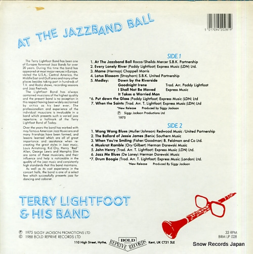 LIGHTFOOT, TERRY at the jazzband ball BRMLP028