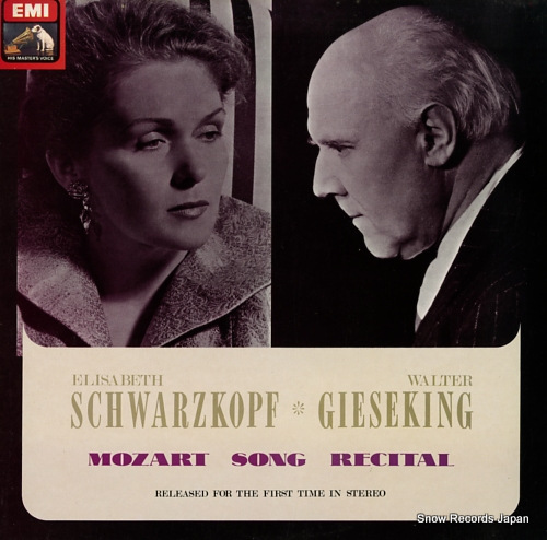 SCHWARZKOPF, ELISABETH / WALTER GIESEKING mozart song recital ASD3858