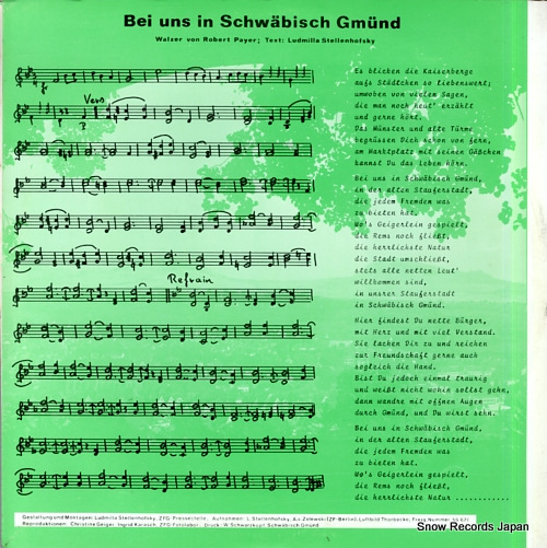 PAYER, ROBERT musikalischer gruss bei uns in schwabisch gmund 49619