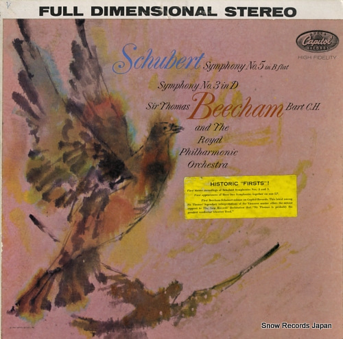BEECHAM, THOMAS schubert; symphonies no.3 and no.5 SG7212