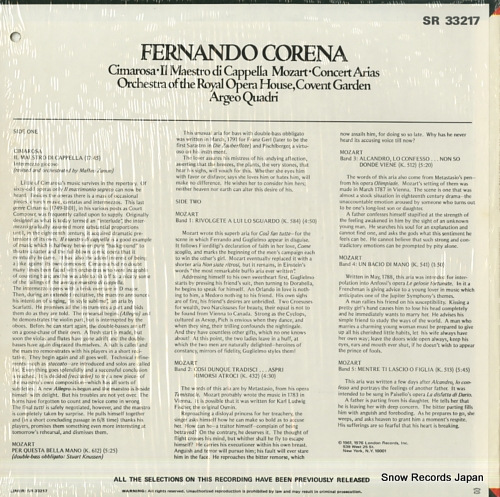 CORENA, FERNANDO fernando corena SR33217