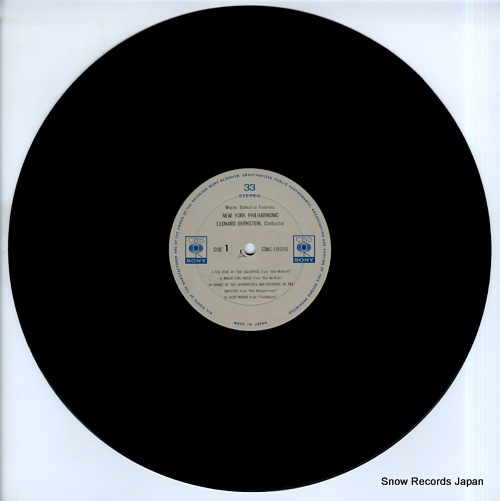 BERNSTEIN, LEONARD wagner orchestral favorites SONC10006