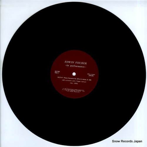 FISCHER, EDWIN mozart; piano concertos no.20 & no.25 IGI-290