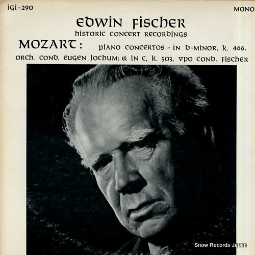 FISCHER, EDWIN mozart; piano concertos no.20 & no.25 IGI-290