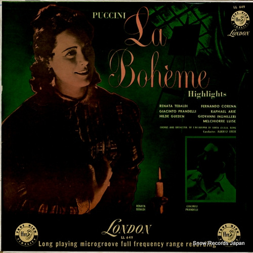 ٥ȡ졼 puccini; la boheme highlights LL649