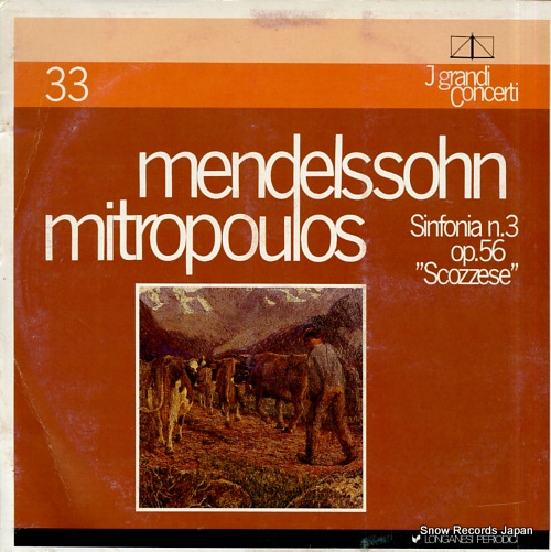 MITROPOULOS, DIMITRI mendelssohn; sinfonia n.3 