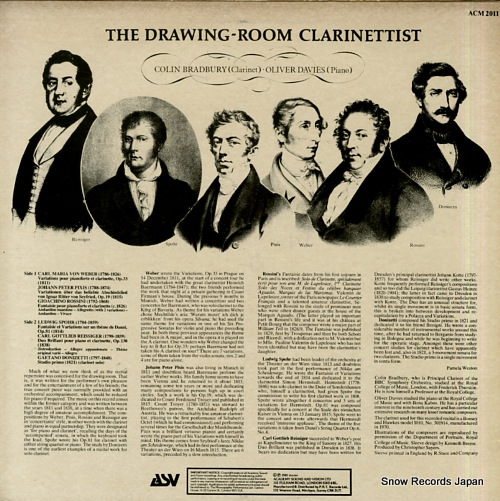 BRADBURY, COLIN the drawing-room clarinettist ACM2011