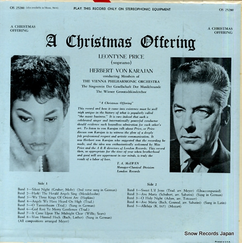 PRICE, LEONTYNE a christmas offering OS25280